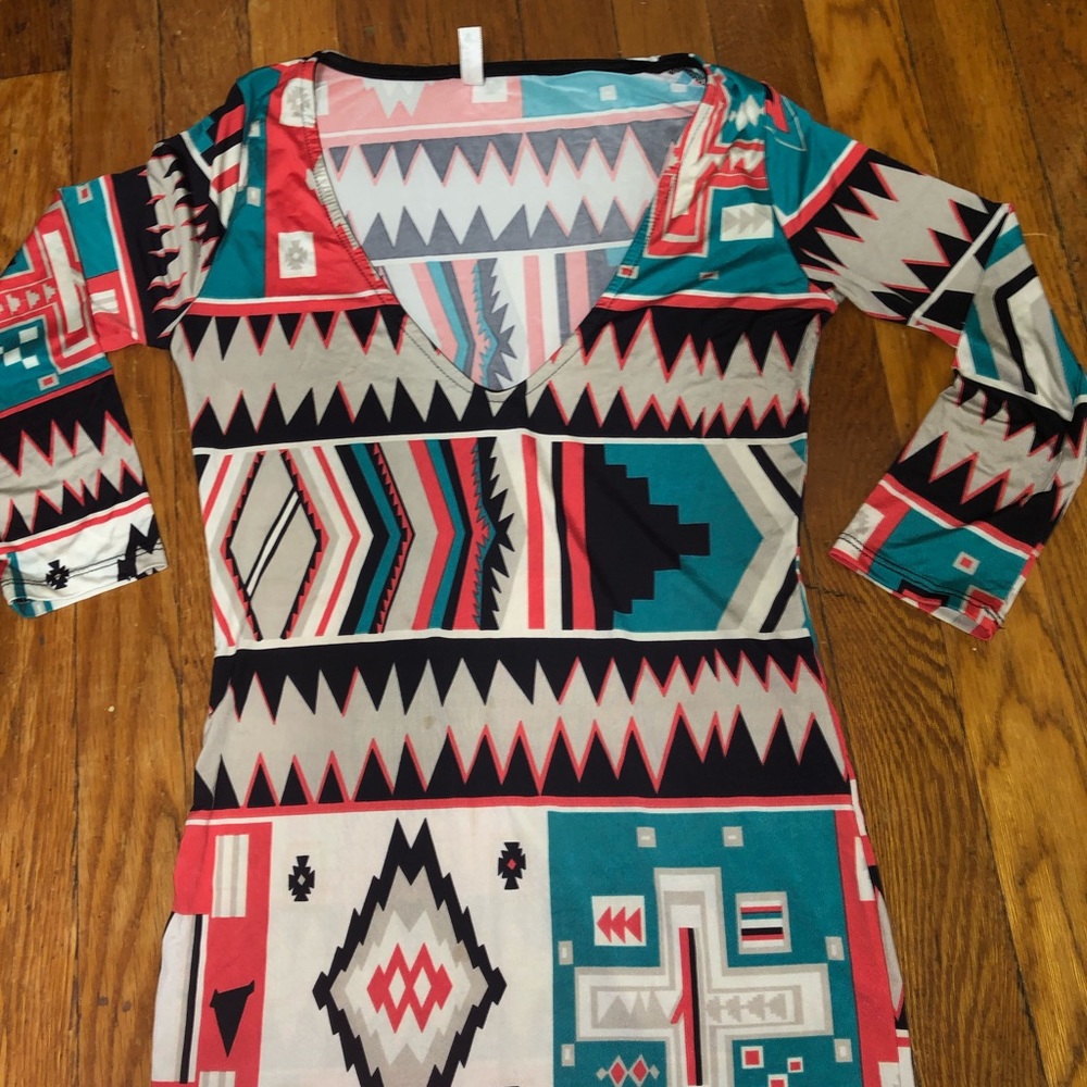 Colorful patterned dress